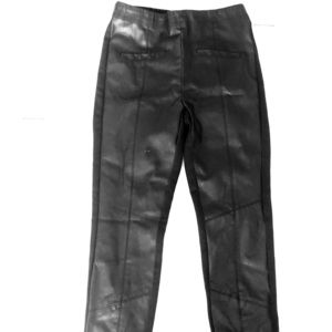 Faux leather pants